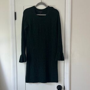 Banana Republic Dark Green Long Sleeve Sweater Dress